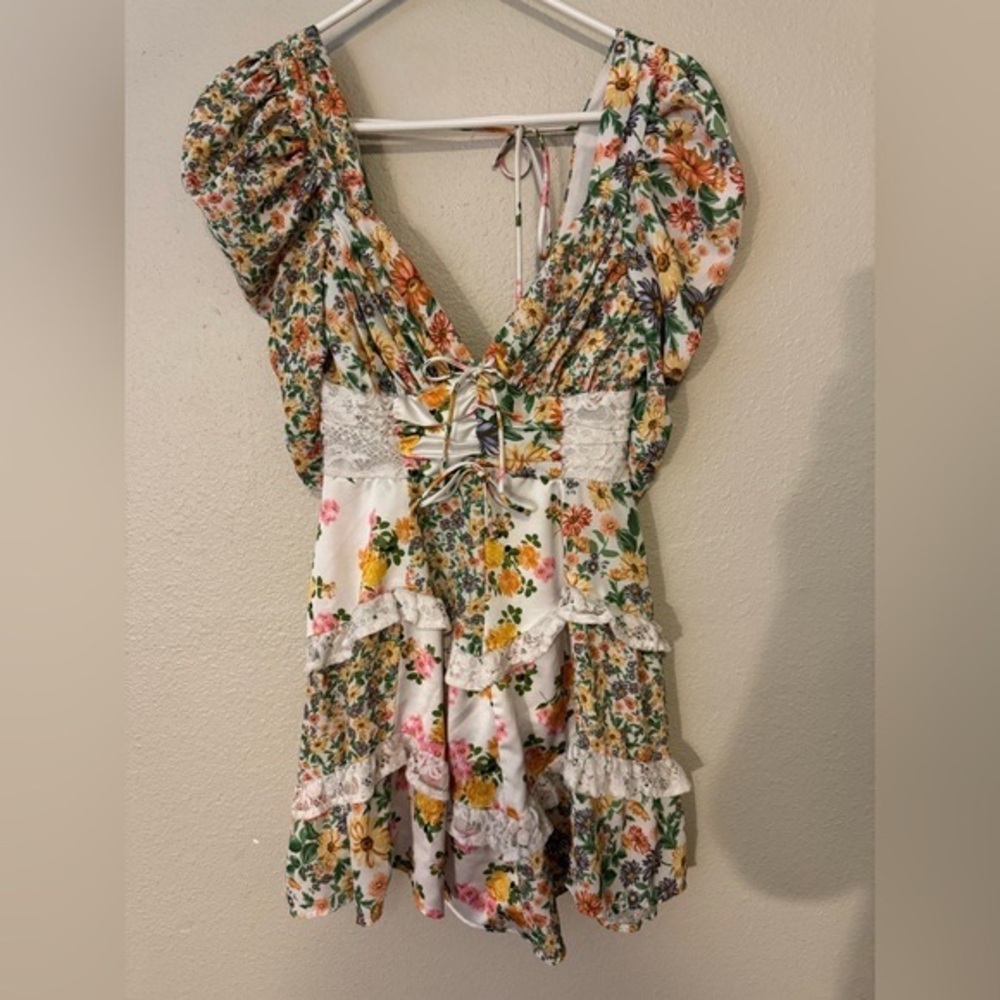 for Love & Lemons Rosalyn Mini Dress Size XXS